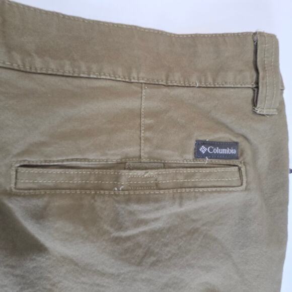 Columbia Pants Mens 38x32 Beige Chino Flex Roc Regular Stretch Hiking Outdoors - Picture 8 of 10
